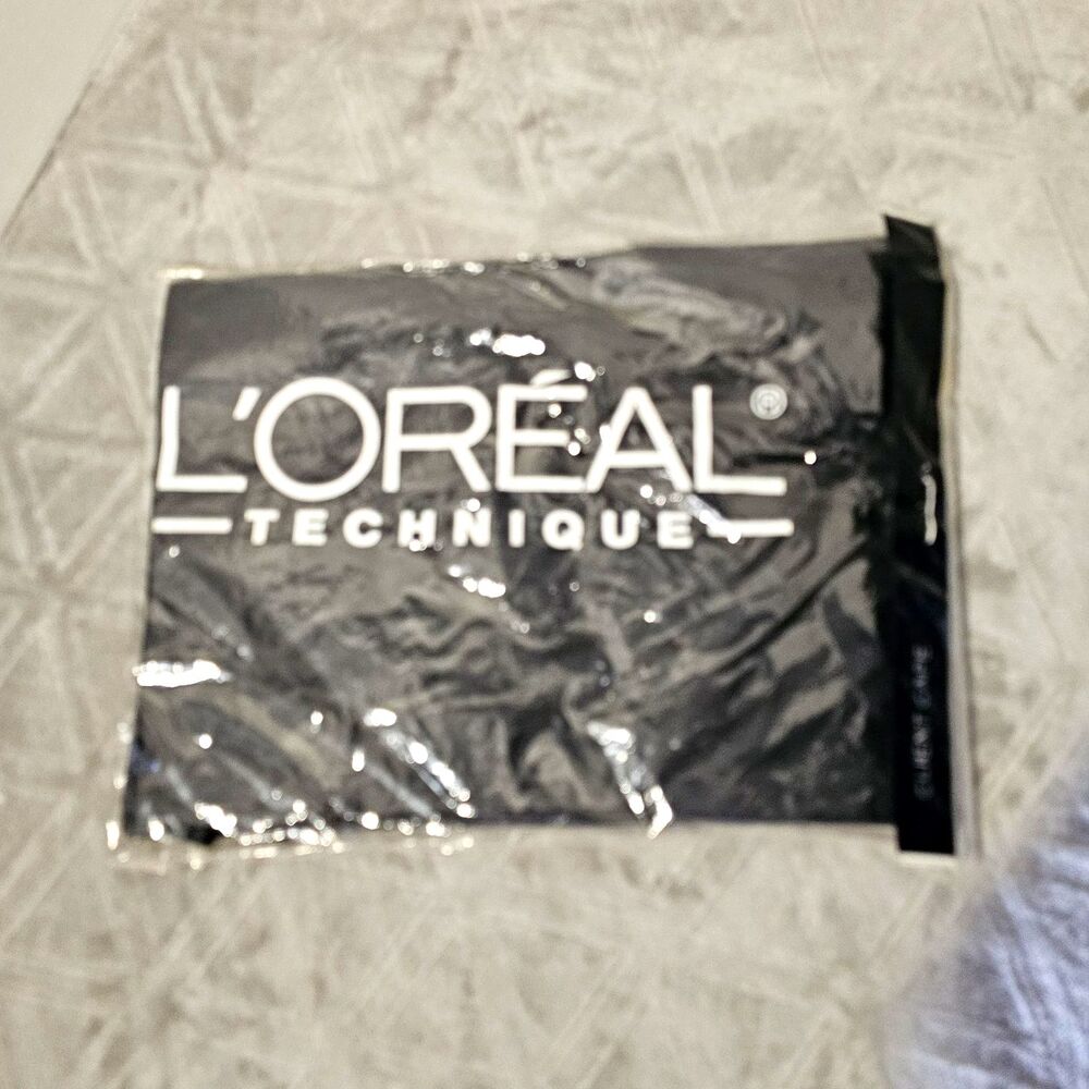 L'Oréal Technique Client Cape Black Hairdressing Salon Styling Cape NEW